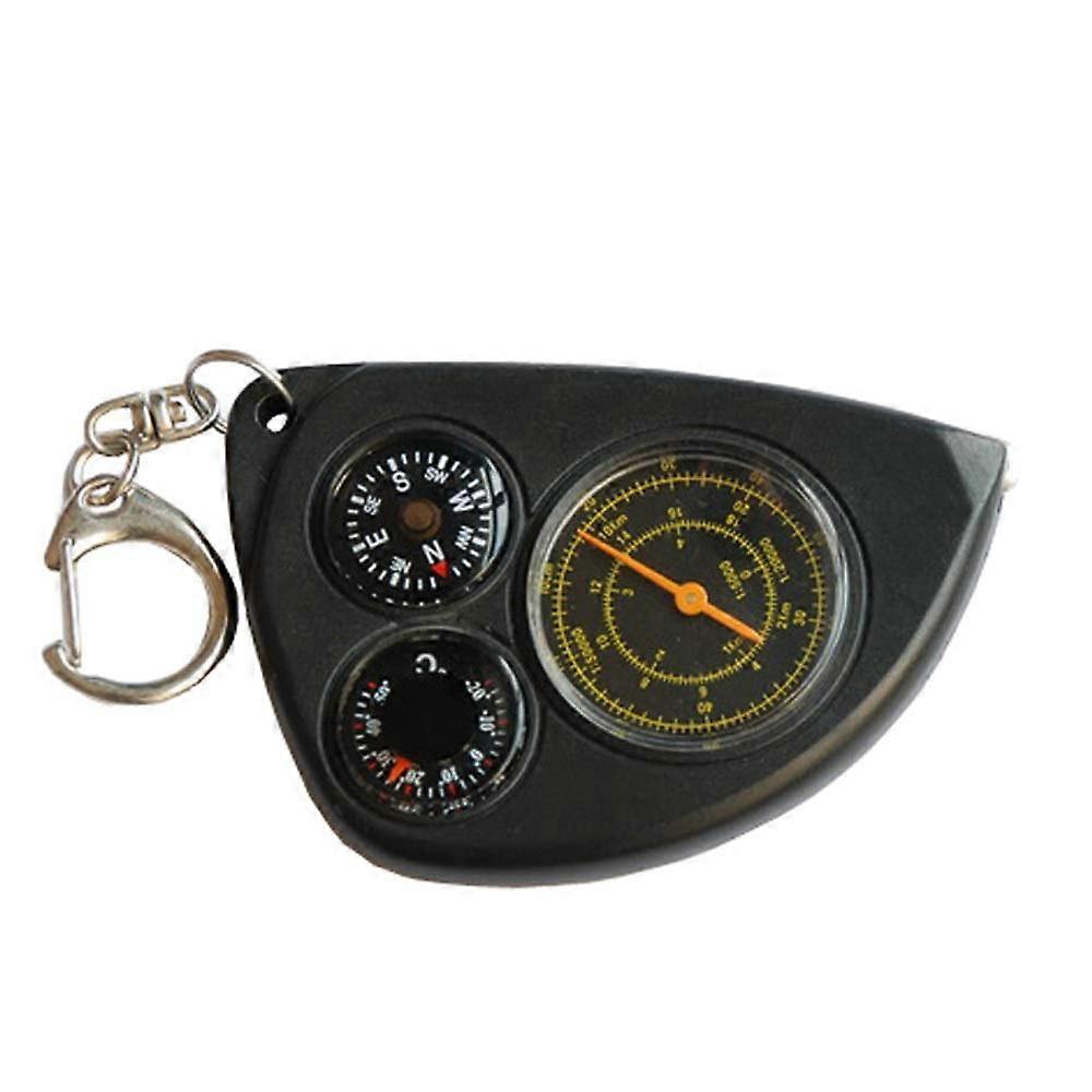 Multifunctional Needle Compass with Thermometer and Rangefinder for Hiking - Portable Outdoor Measuring Instrument
