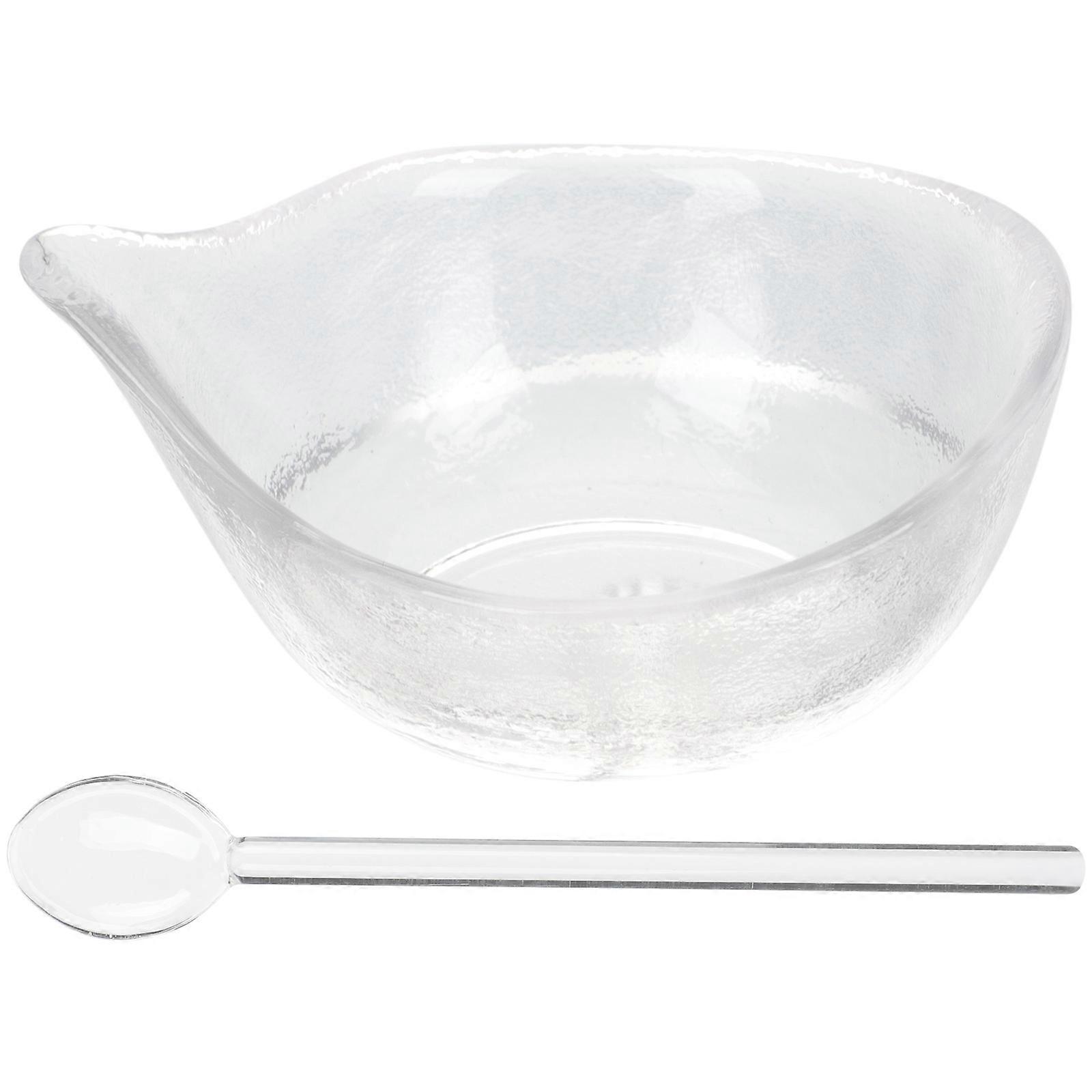 a polished product description for your **Facial Mask Mixing Bowl Set**:
**1 Set Facial Mask Mixing Bowl with Glass Spoon – Essential Oil & DIY