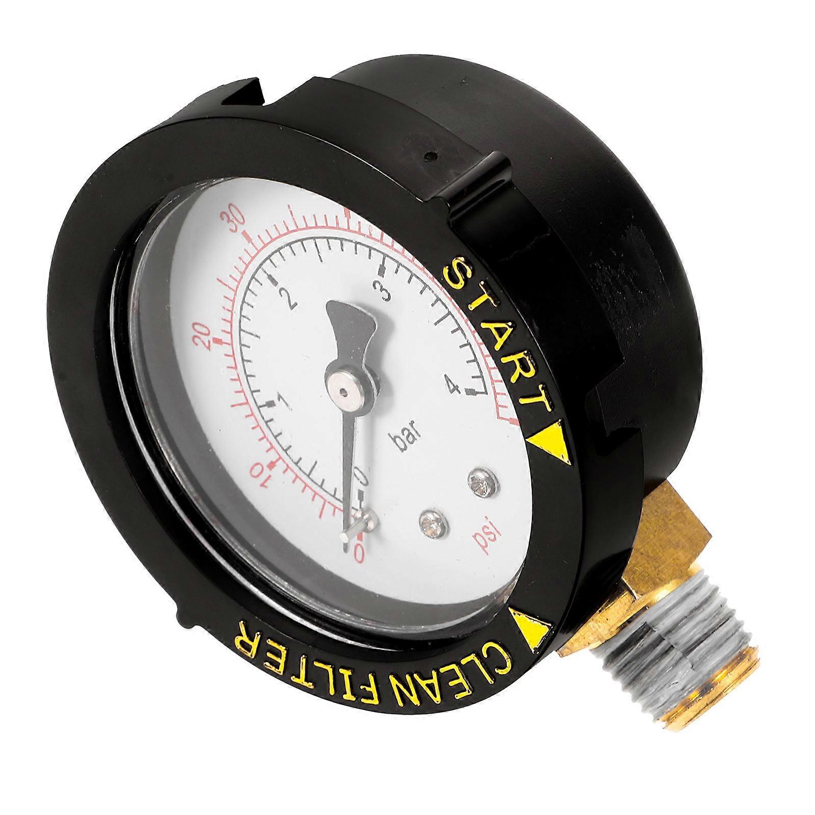 Gauge for Water Pressure Waterproof for Spa Non-Corrosive Liquid and Gas Pressure Testing 1Pcs