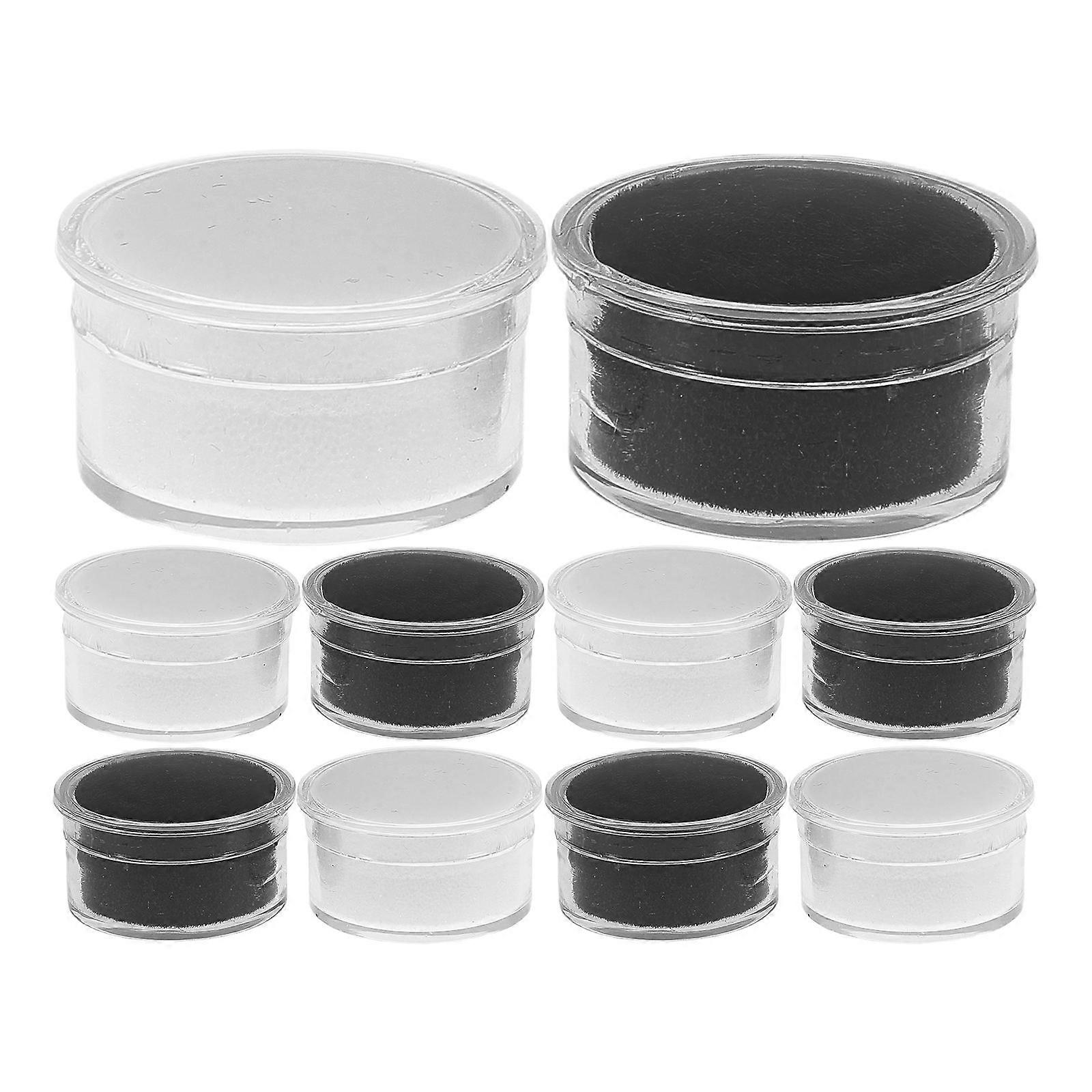Loose Diamond Boxes Jewelry Storage Box For Gemstones Small Round Containers With Foam Inserts Elegant Design Assorted Color 24Pcs