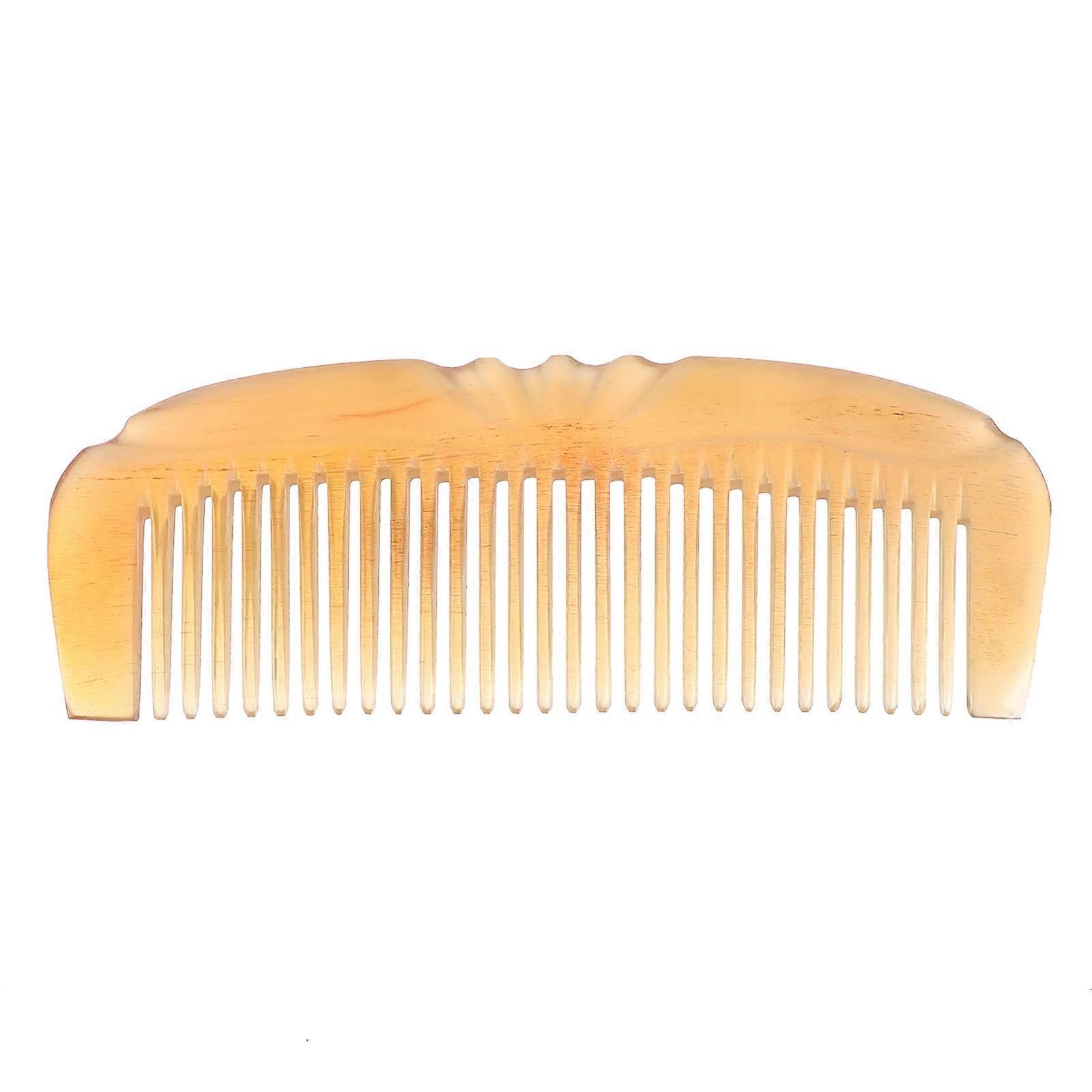 Vintage Hair Comb Sheep Horn Anti Static For Men And Women Daily Use 1Set