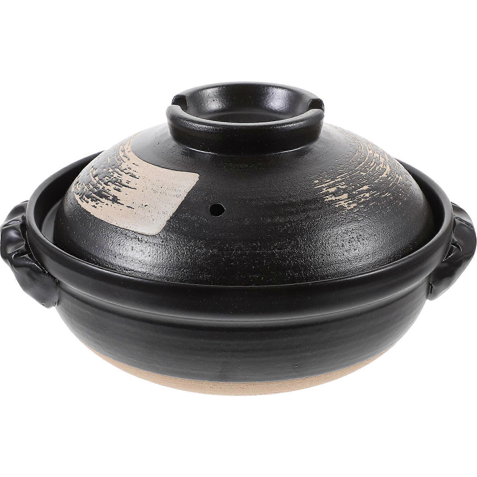 Ceramic Stew Pot Cooking Pot Stockpot For Home Use Assorted Color 1Set