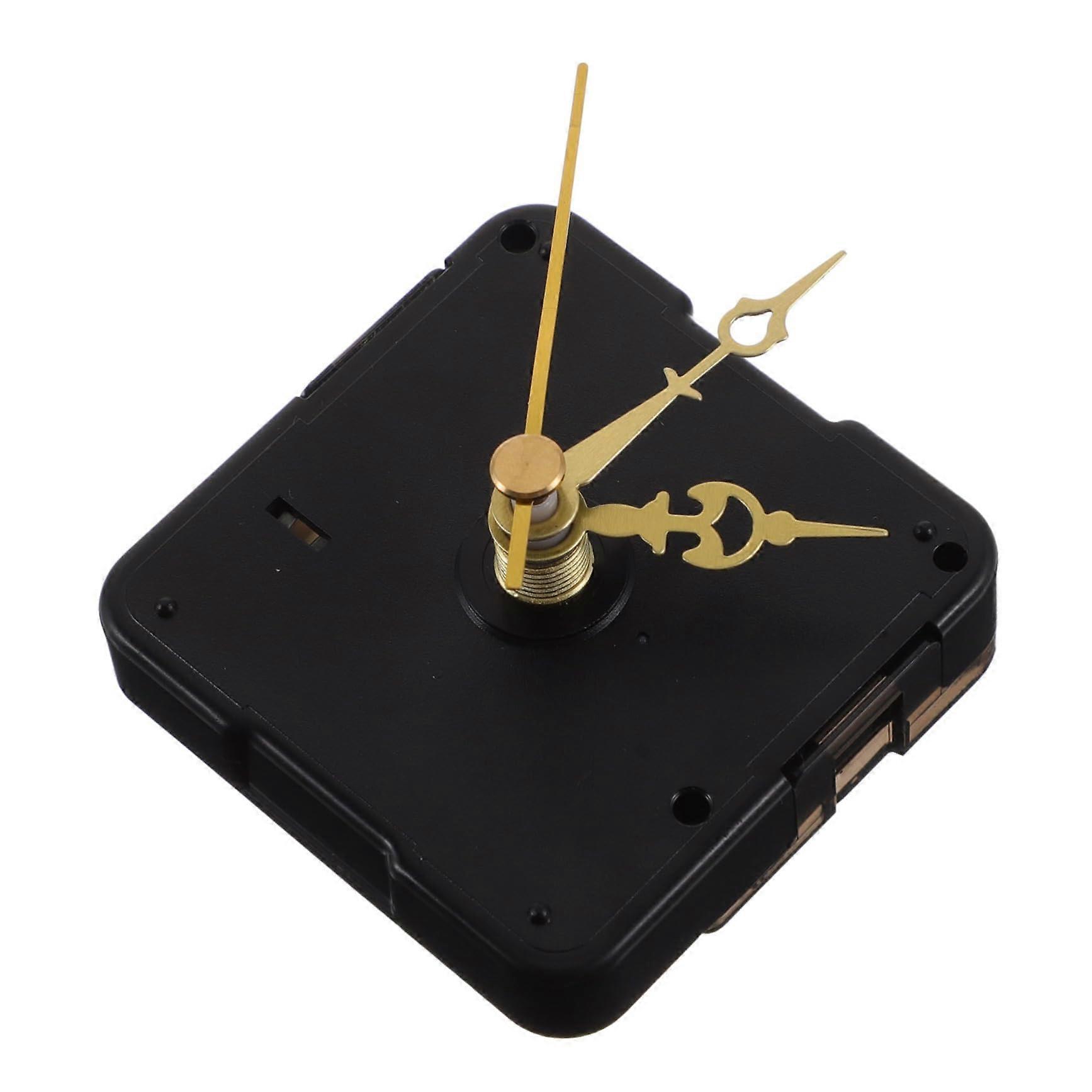 Silent Clock Movement Kit for Modern DIY Wall Clocks - 2 Sets, Gold Plastic, Small Size, Compatible with Various Designs