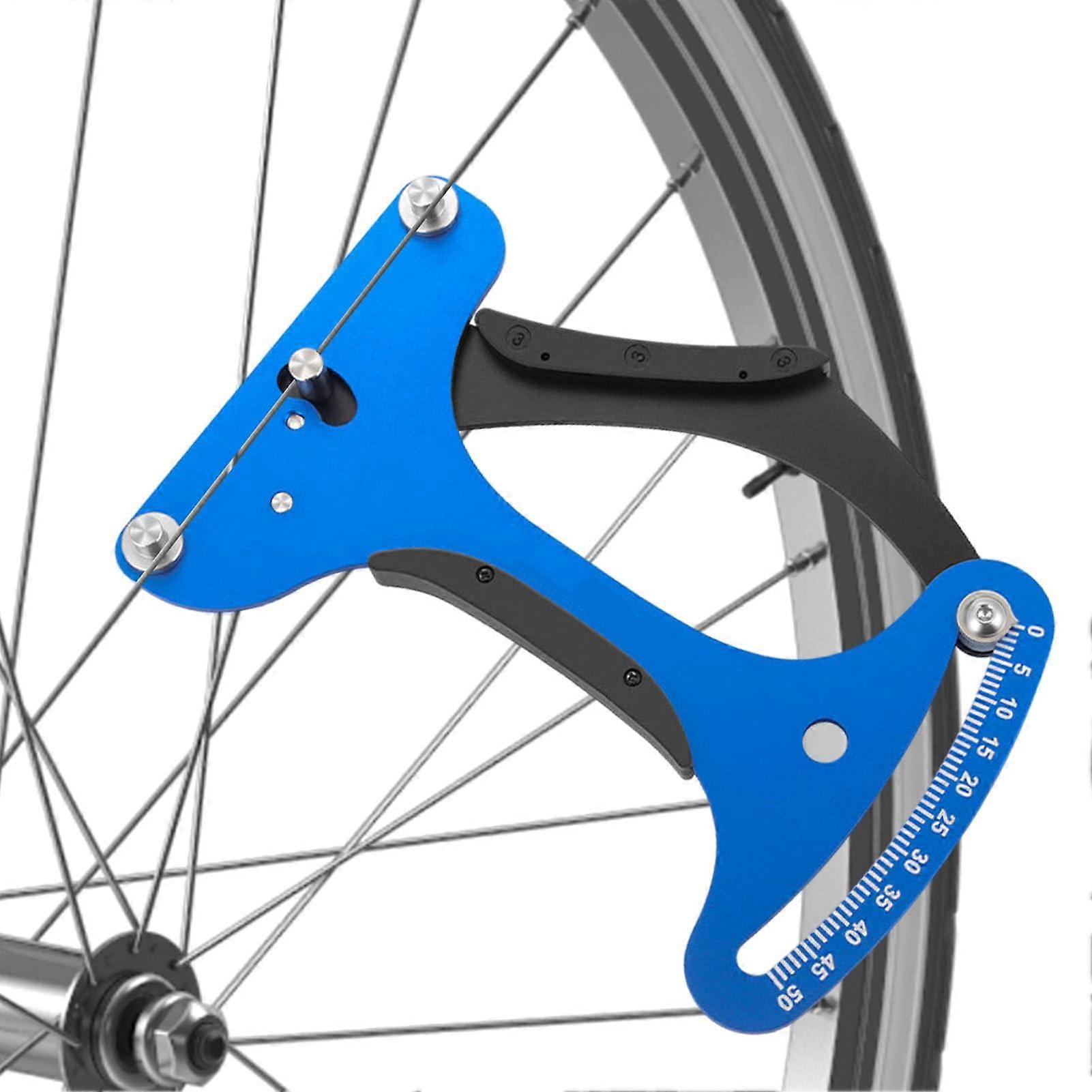 Wheel Spoke Tensionmeter For Mountain Bikes Rim Tensionmeter Wheel Truing Tool Centering Wheel Measuring Tool Blue