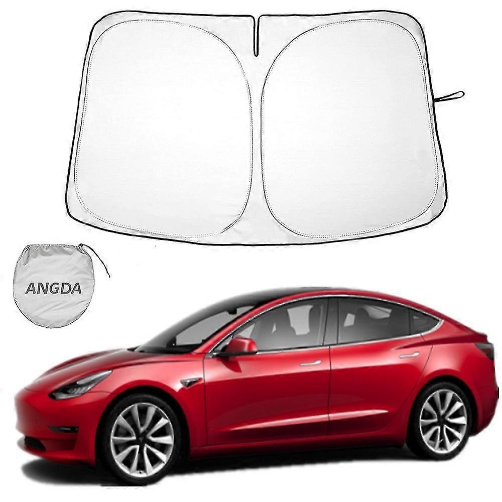 Foldable Car Sun Shade Windshield UV Protector Cover Suitable for Tesla Model 3 2017-2020