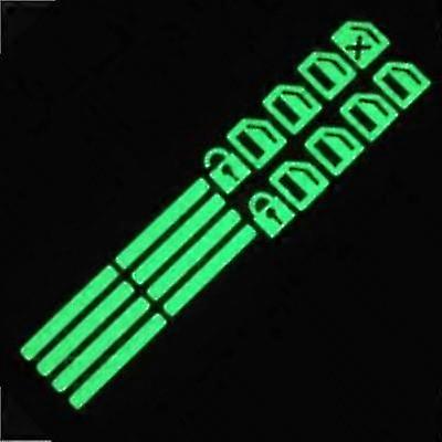 Car Window Luminous Sticker Lifter Switch Night Fluorescent Decals Interior Auto Accessories
