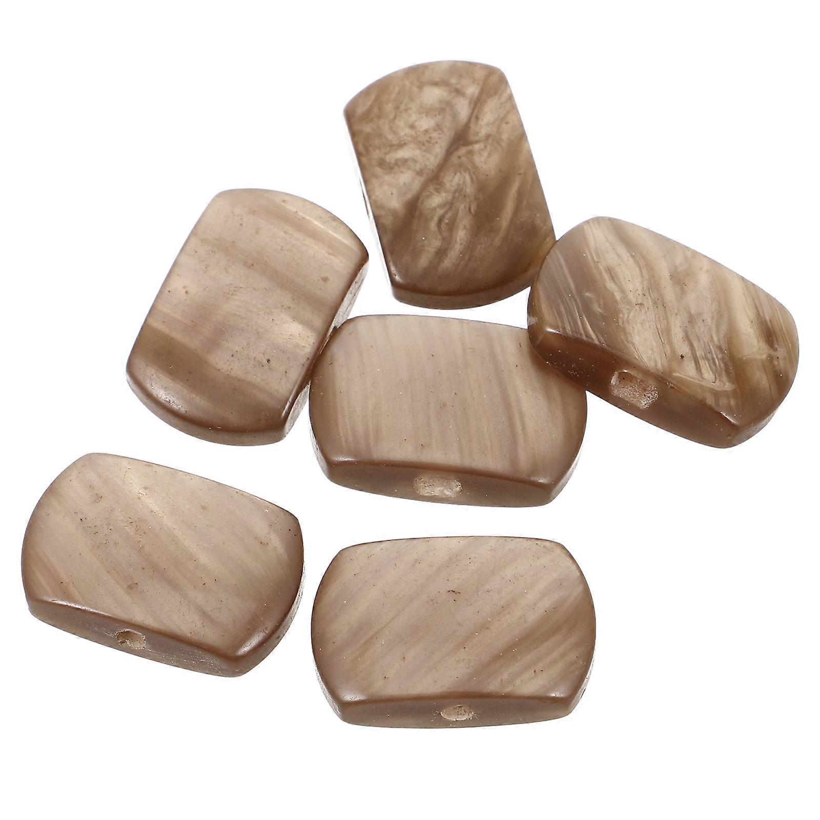 Guitar Tuning Pegs Knobs Heads Buttons For Guitar Parts Sturdy Easy Installation Square Resin 6Pcs