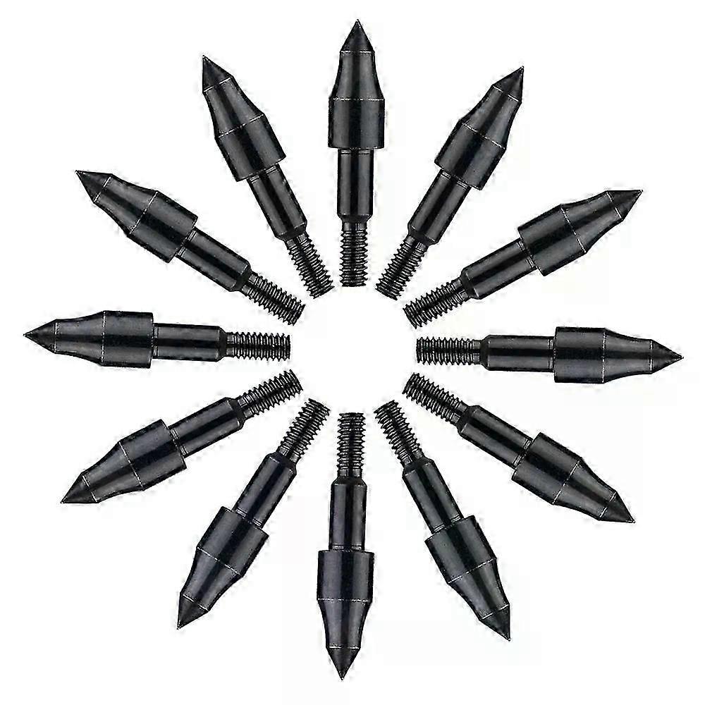 100 Grain Black Screw-In Archery Bullet Points Pfeil Fit für Recurve Compound Bogen Armbrustbolzen Field Target Practice Shooting