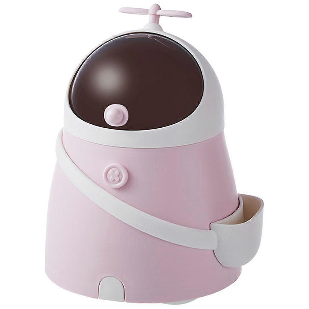 Trash Can Mini Trash Can Astronaut Spaceman Cute Waste Garbage Can Countertop Trash Can
