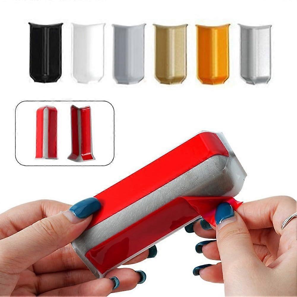 Corner Blocks for 5x4 cm Skirting Boards, Set of 6, Grey, Efficient Design for Quick Installation