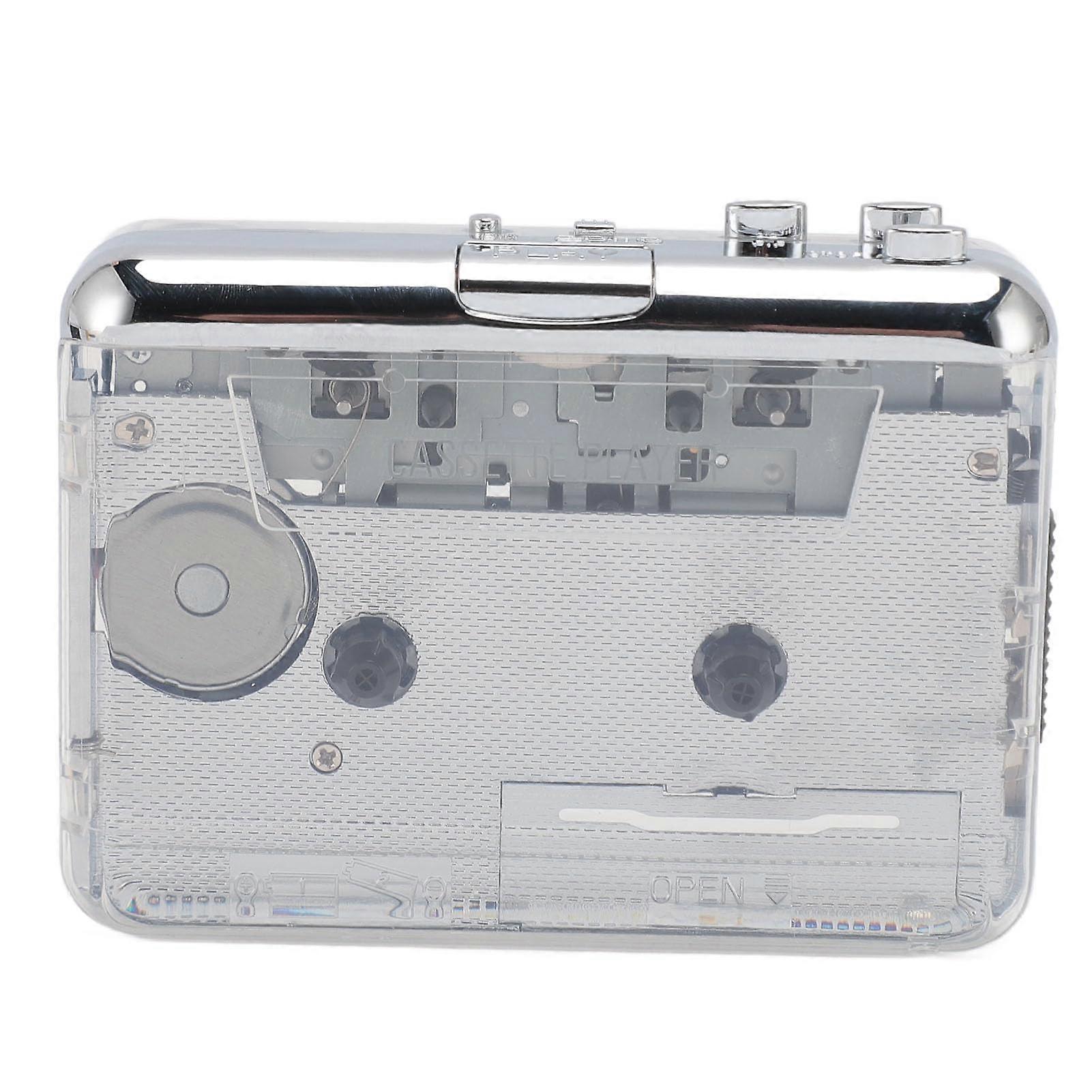 Portable Cassette Player / Cassette to MP3 Converter – Convert Cassette Tapes to MP3 with 3.5mm Audio Output for Home, Travel, and Park Use