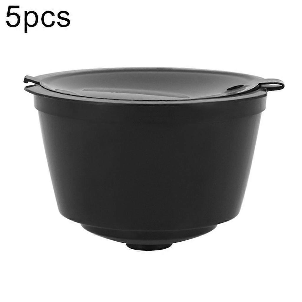5 Pieces Reusable Refillable Coffee Filter Capsule Cups