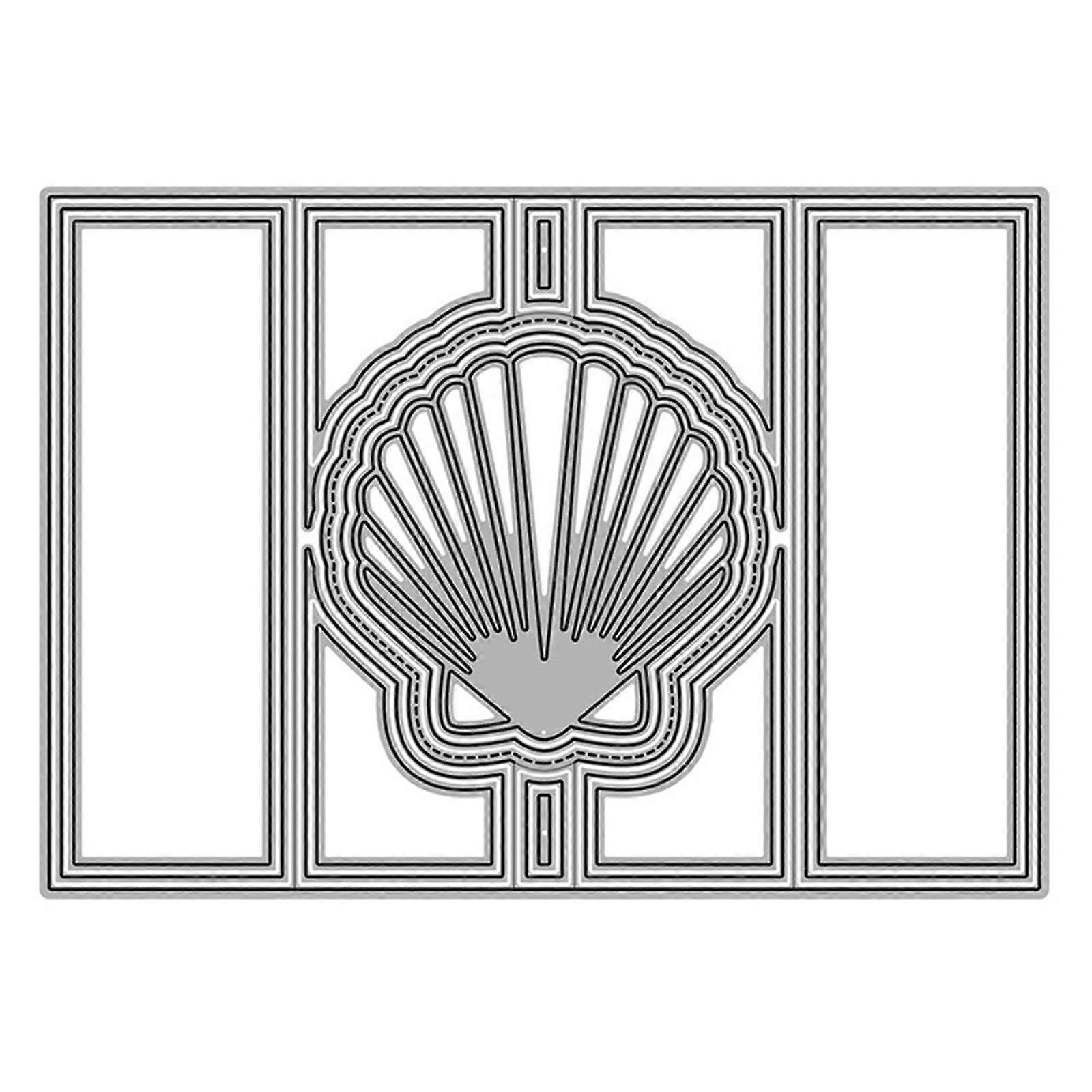 Metal Cutting Die Background Frame For Card Making And Scrapbooking Embossing Template Album