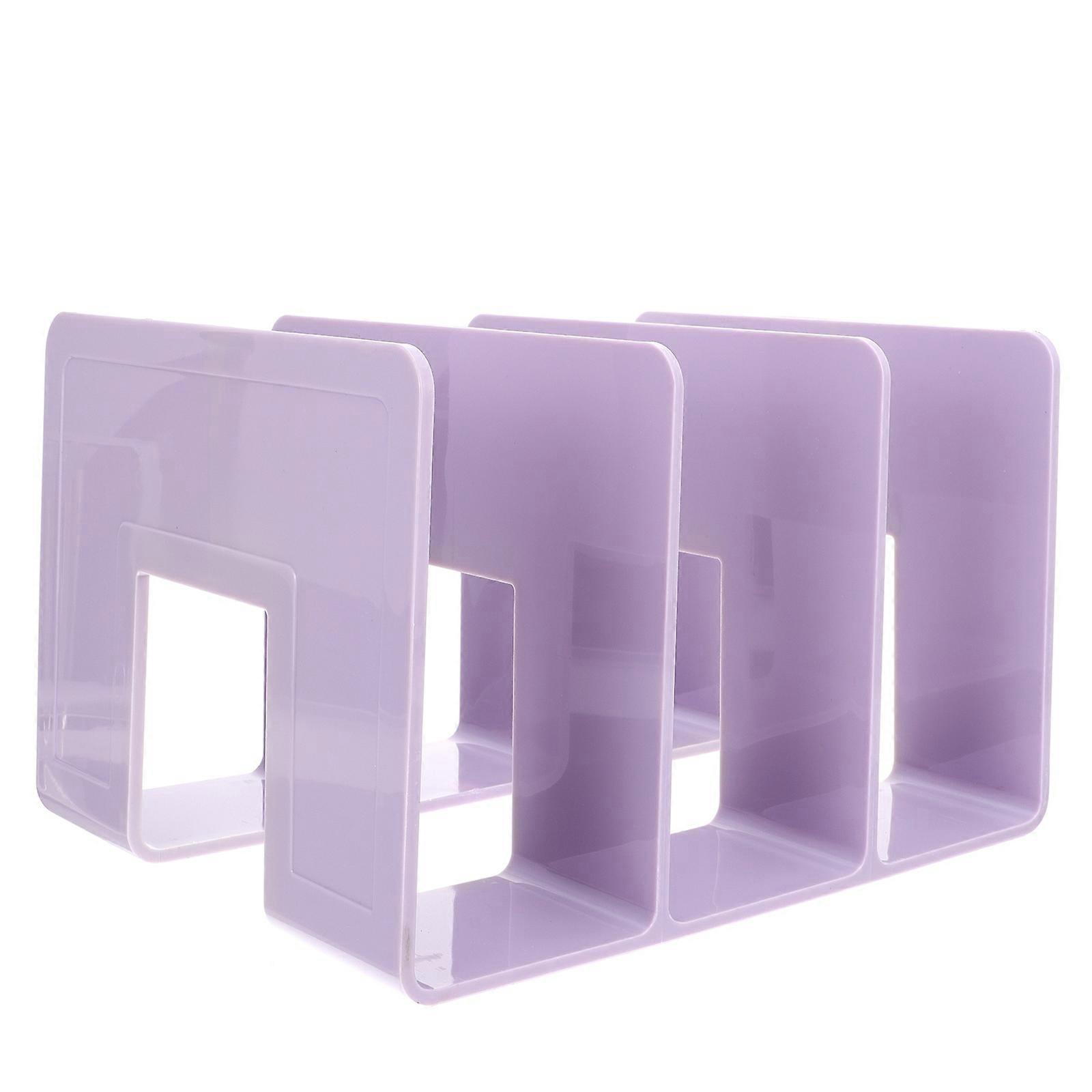 Shelf Book Holder Book Storage Rack Bookend Home Library Acrylic 1Pack