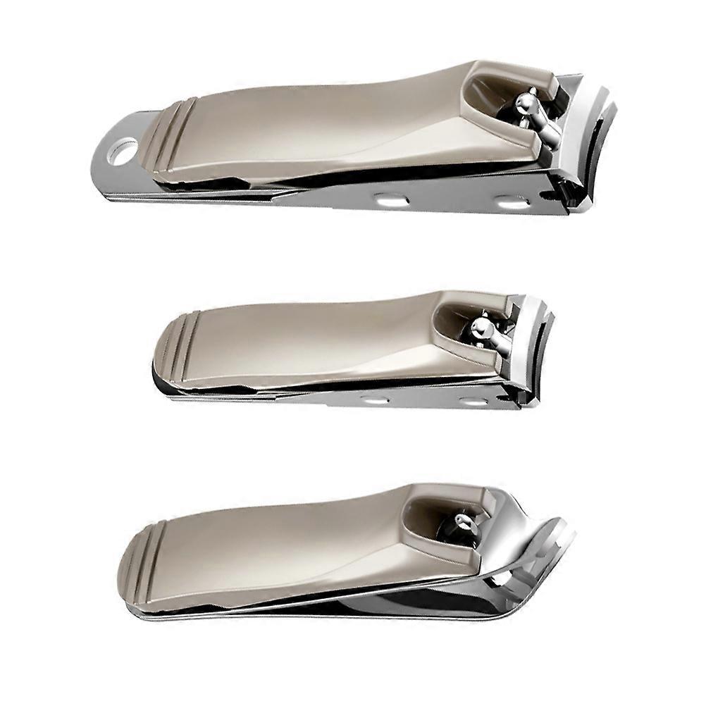 Cuticle Tools Nail Clippers Toenail Clippers Home Use 8X1X1CM Khaki Durable 3Pcs