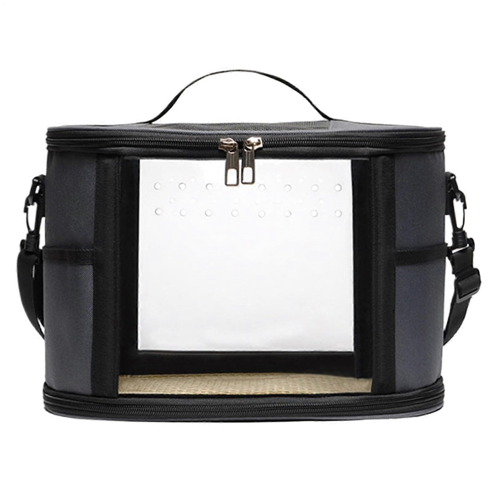 Bird Travel Carrier, Parakeet Transport Cage, Secure Rattan Frame, Portable Design