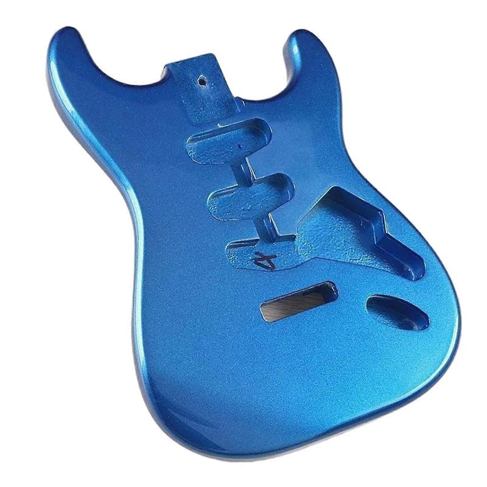 Elektro Gitar Seti, Mavi Kavak Ağacından Hazırlanmış Üç SingleCoil Metal Elektro Gitar Gövdesi