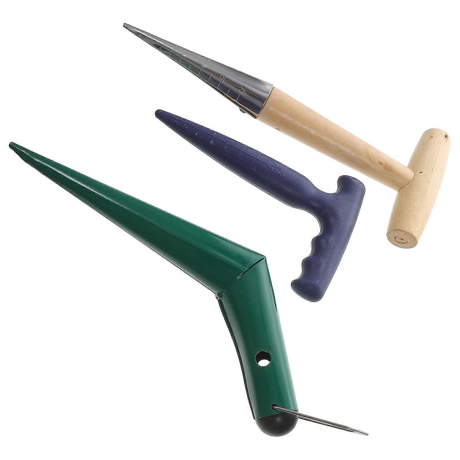 Reliable Dibber Garden Planting Tools Hole Punch Sowing Dispenser For Vegetable Plots 1Set