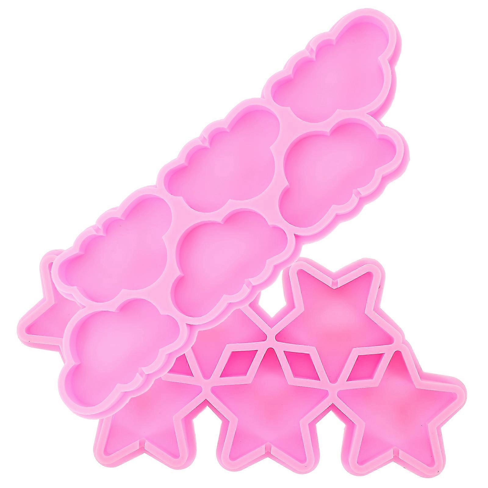Silicone Candy Molds Heat Resistant Baking Mold for Chocolate Housewarming present Pink 23.00X7.50X1.50cm 2Pcs