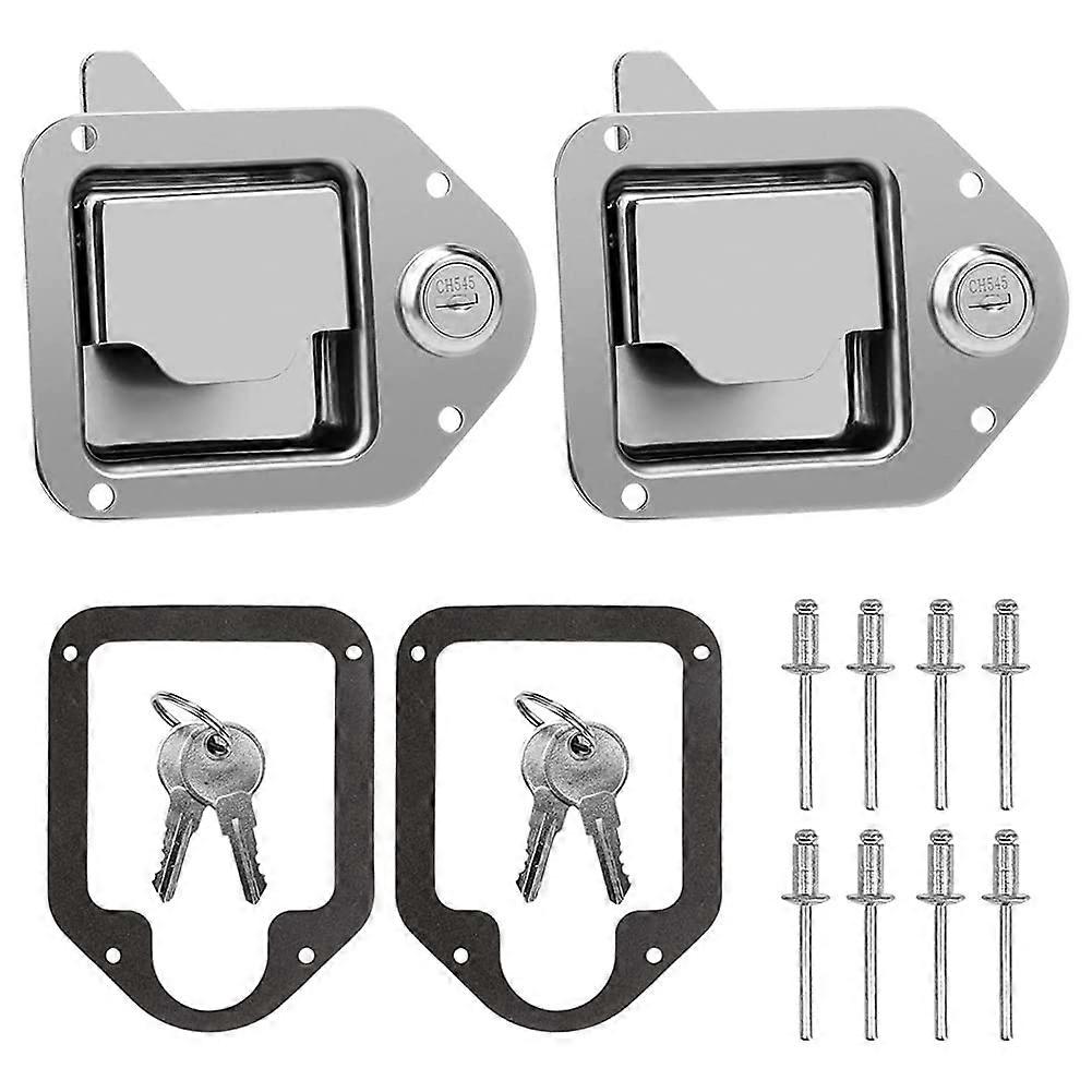 Steel toolbox lock for toolboxes, replacement parts, accessories with keys for trailers and RVs