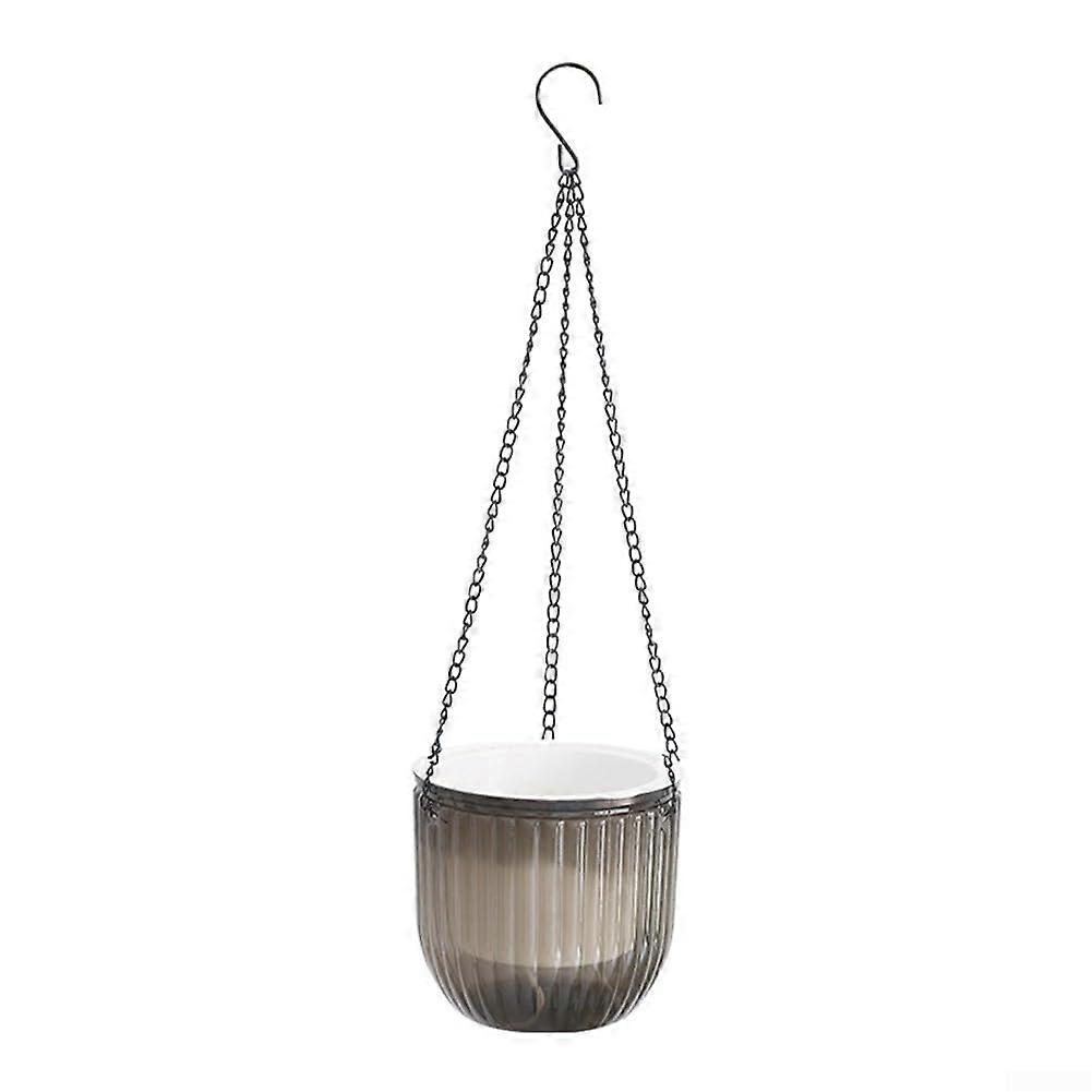 Selfwatering hanging flower pot made of material, combines style and functionality (large).