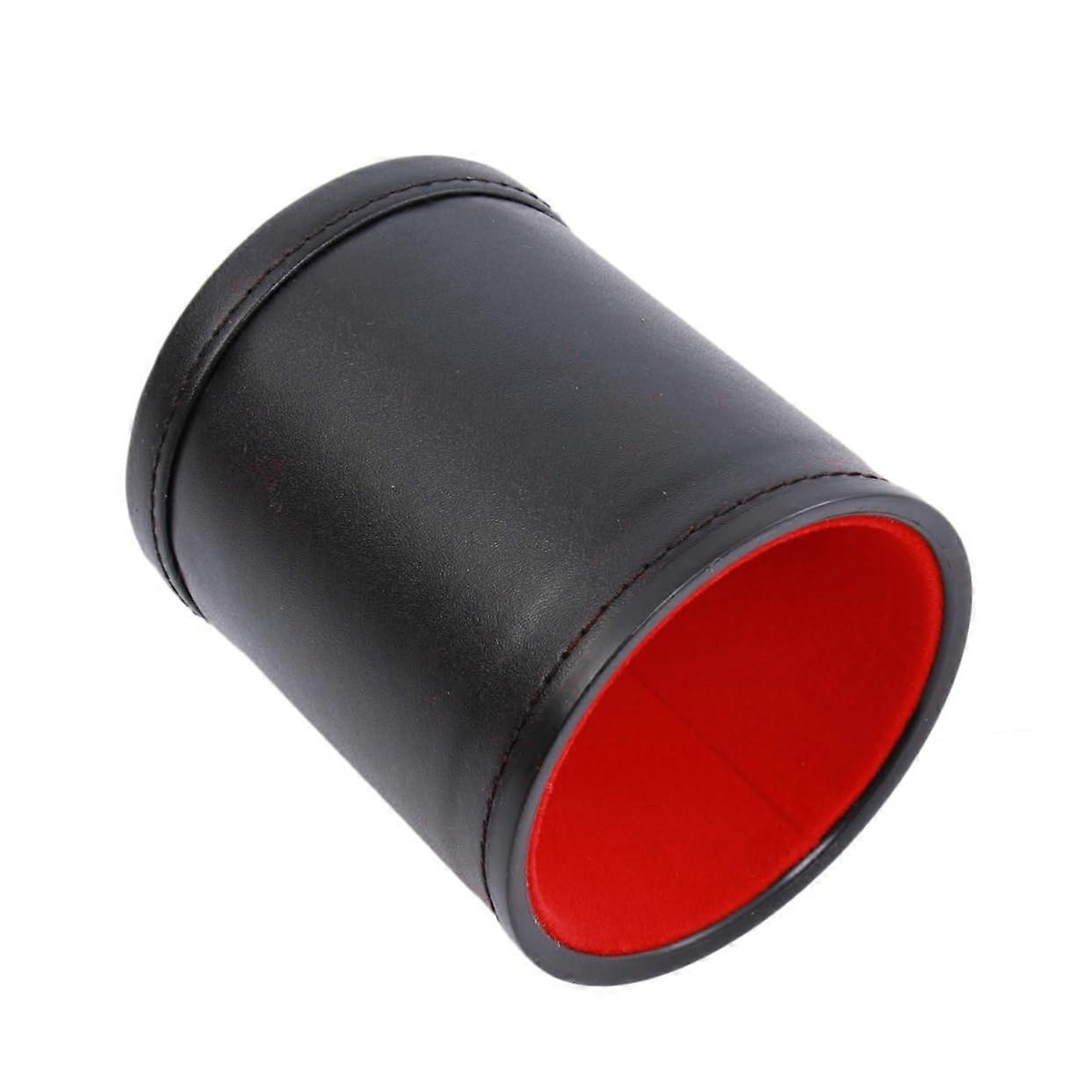 Dice Cups Set for Outdoor Group Games - Flannel Strainer Cup Toys in Black for Adults - Ösch Noir Model