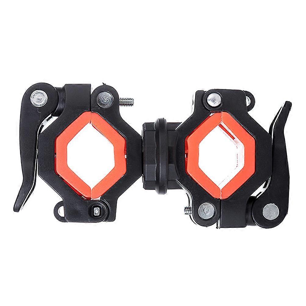 Handlebar Clamps Motorcycle Bracket Mount Orange 360° Rotation Mountain Trails USB Rechargeable 1Pcs
