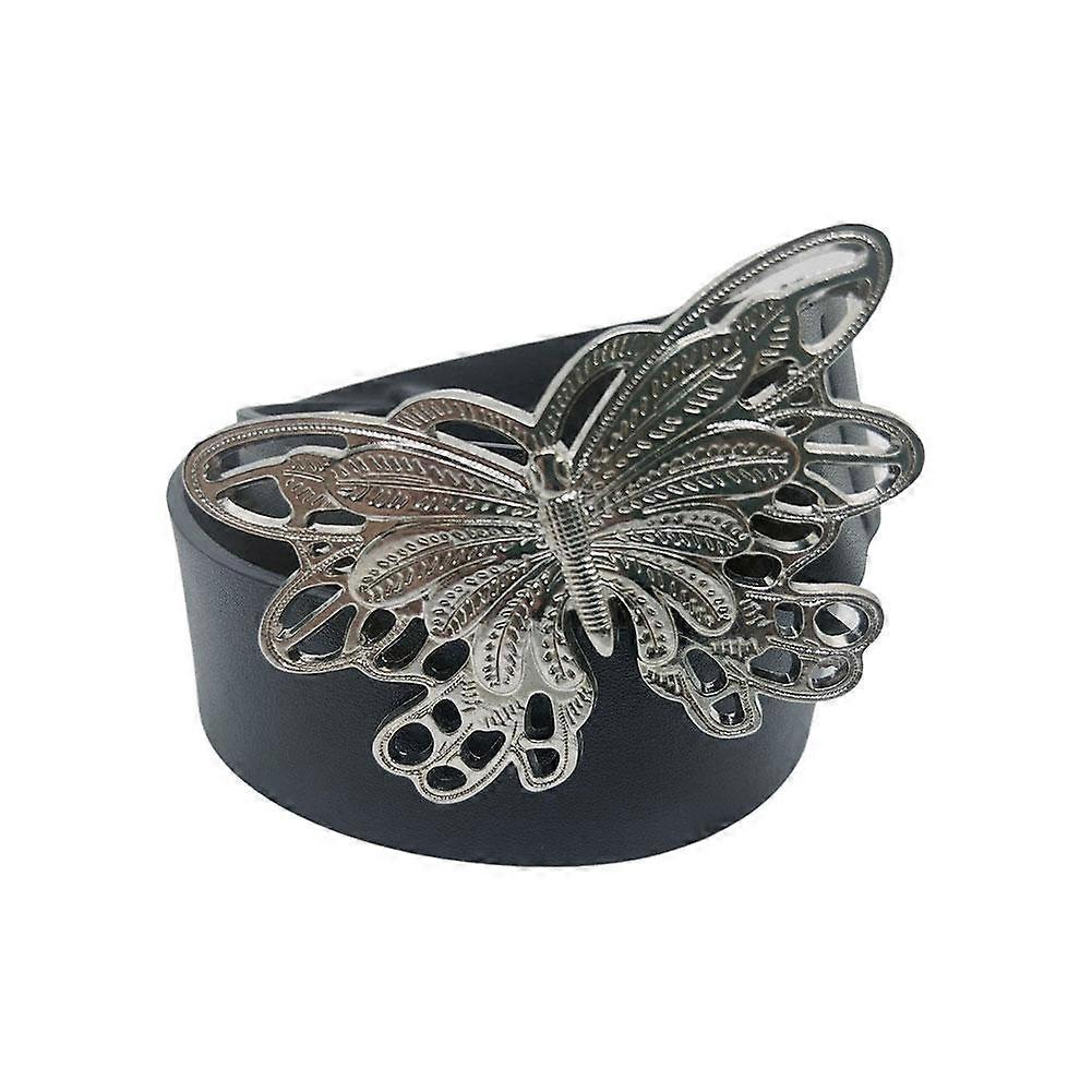 Metal Butterfly Buckle Belt Retro Women's Belt Decoration γτ T5B2 K5O4 O8I7 Q3S2