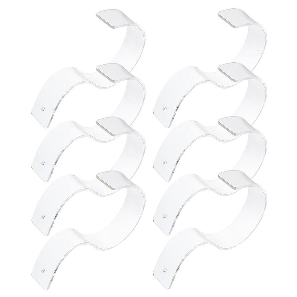 8PCS Acrylic Belt Display Stand, Space Saving Organizer for Retail Stores, Smooth Surface, Universal Size for Men and Women