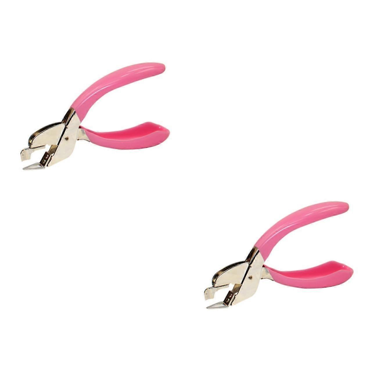 2 pieces handy staple remover for office and school, lightweight and portable, damage staple removal, practical for various uses.
