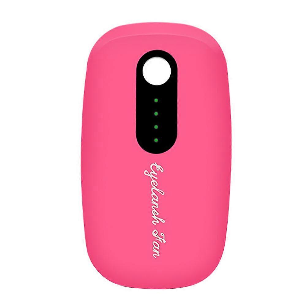 USB False Eyelashes Dryer Eyelash Fan Makeup Tool ABS Rosy Color for Easy Application 1pc