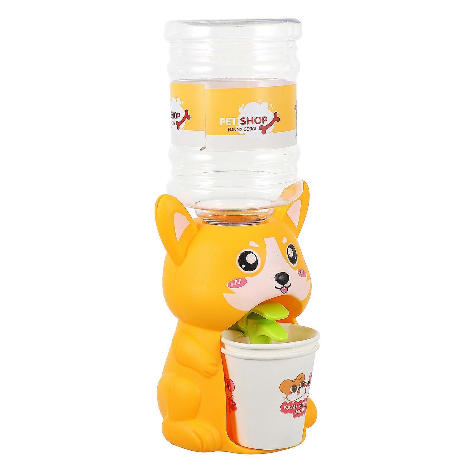 Mini Water Fountain for Corgi Simulation Drinking Dispenser, Interactive Water Pump Model, Easy to Use and Clean