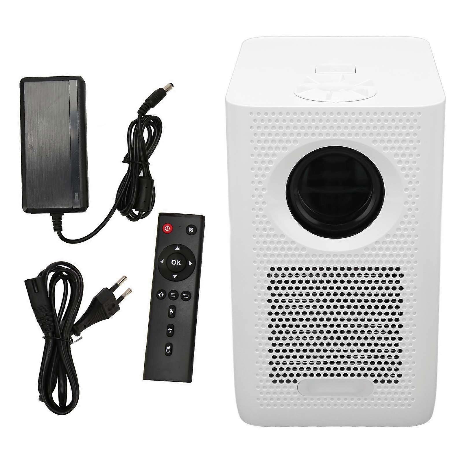 Smart HD 1080P Projector - 4K Decoding, WiFi, Bluetooth, Portable Home Theater EU Plug