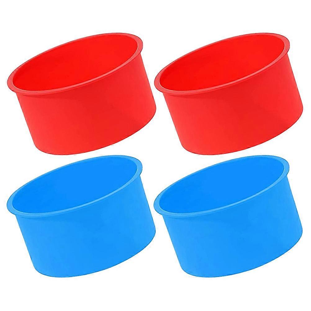 Silicone Cake Mold for Baking NonStick Bakeware Molds Set of 4pcs Assorted Color