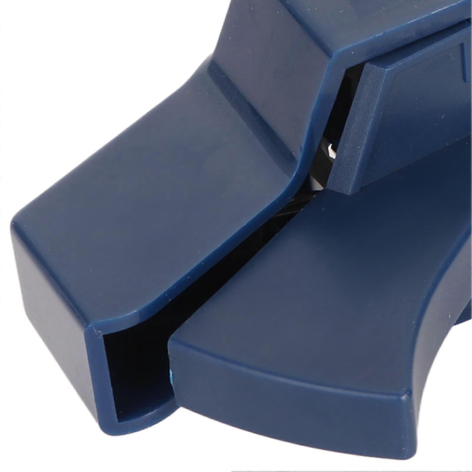 Embossing Label Maker Inkless Easy Operation Ergonomic Design Portable Label Making Embosser with Ribbons for Craft DIY Dark Blue