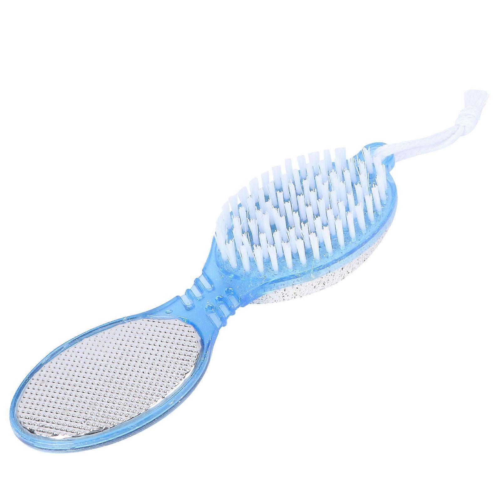 4 in 1 Foot Care Kit with Pumice Stone Nail Brush Foot File Remover (Assorted Color)