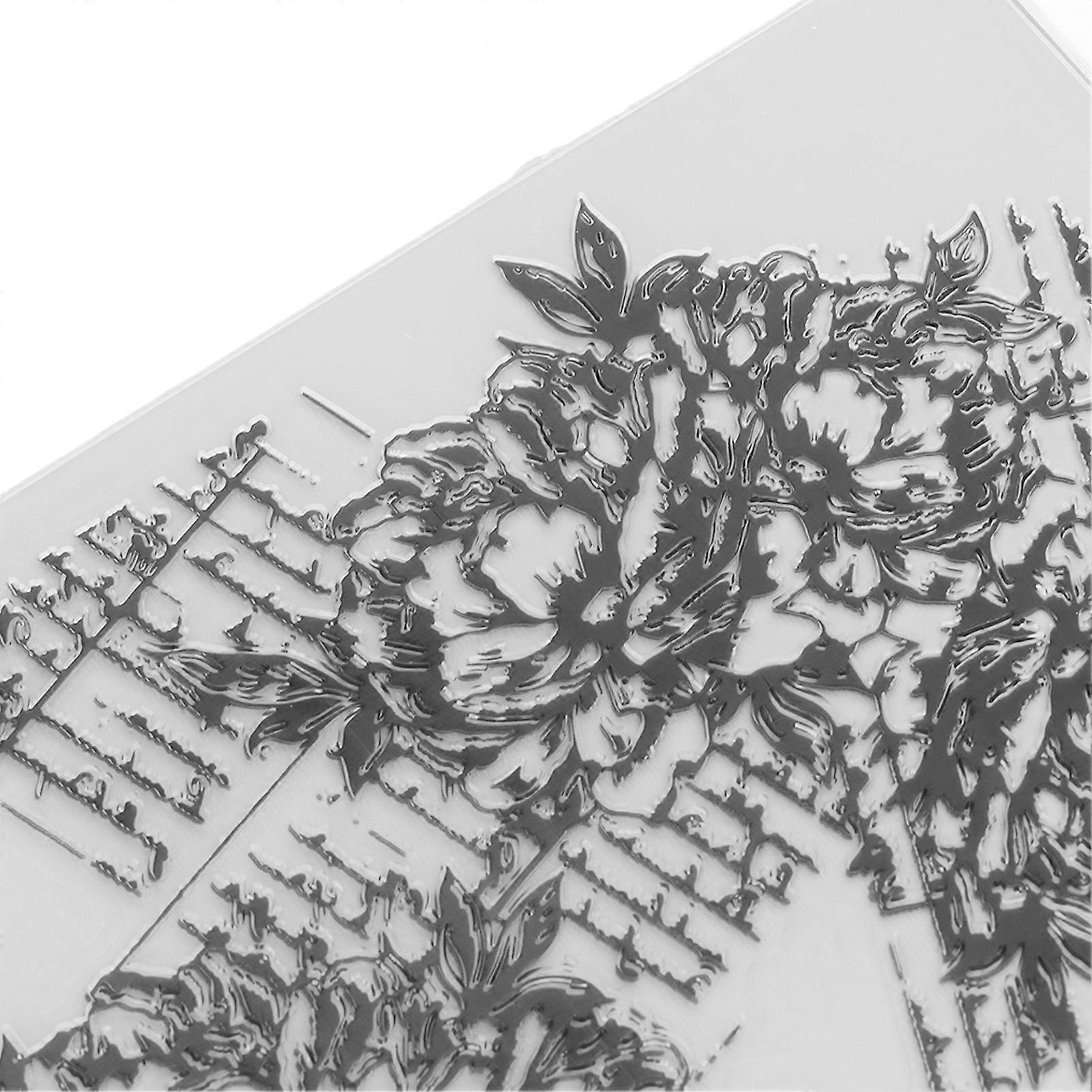 4pcs Embossing Folders Multipurpose DIY Flower Pattern Embossing Folder Template for Card Making Scrapbooking