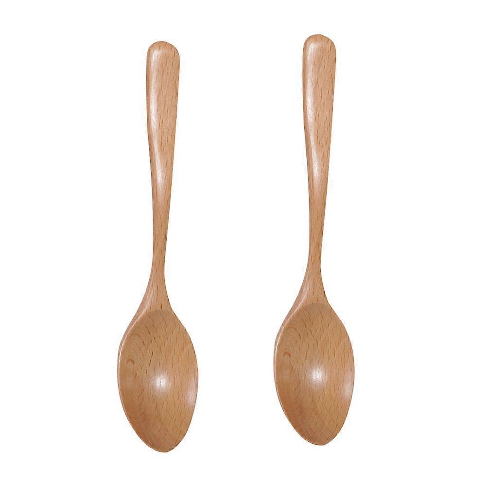 Khaki Spoons with Smooth Surface for Home Use Comfortable to Hold and Easy to Clean 2pcs