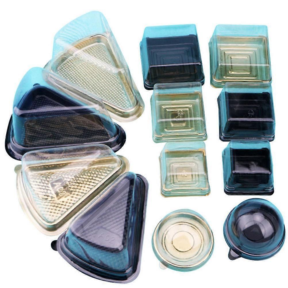 Plastic Cake Boxes for Storage Cakes Food Grade NonToxic Reusable with Clear Lid Multi 80g