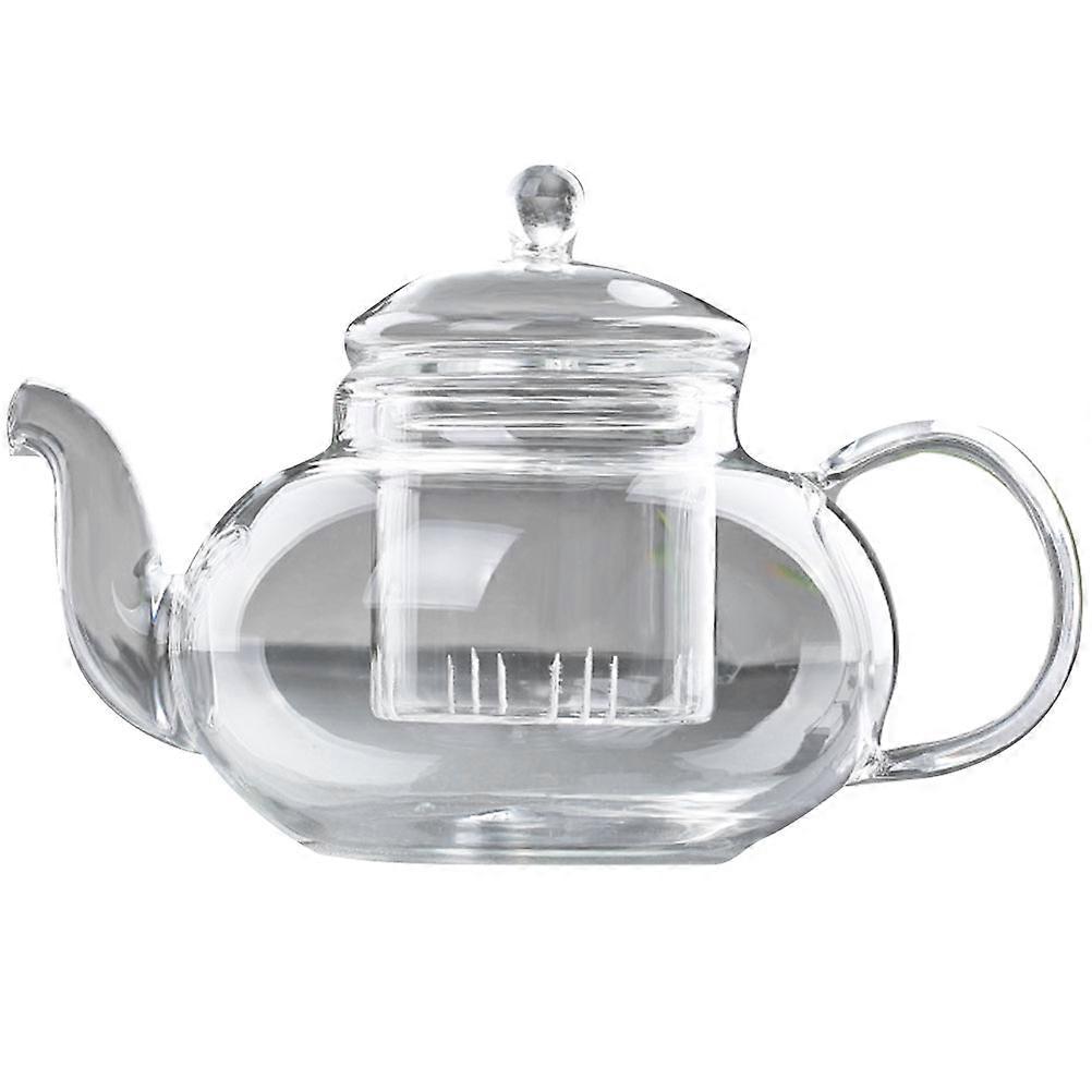 1pc Borosilicate Glass Teapot For Steaming And Boiling For Home Office Outdoor Use Tea Lovers