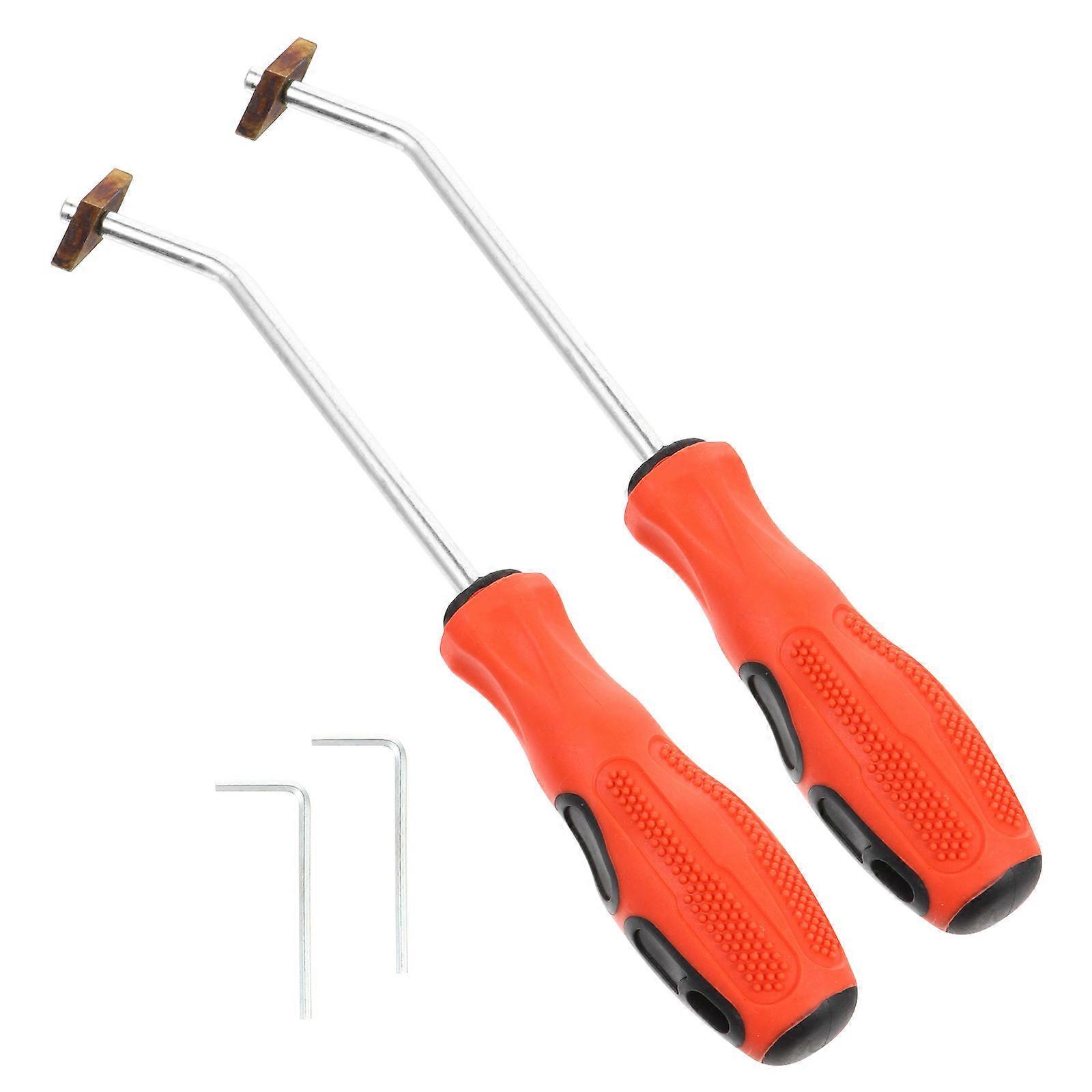 4pcs Grout Removal Tool Set with Tungsten Heads for Tile Joints and Seams, Ergonomic Design for DIY Cleaning Projects