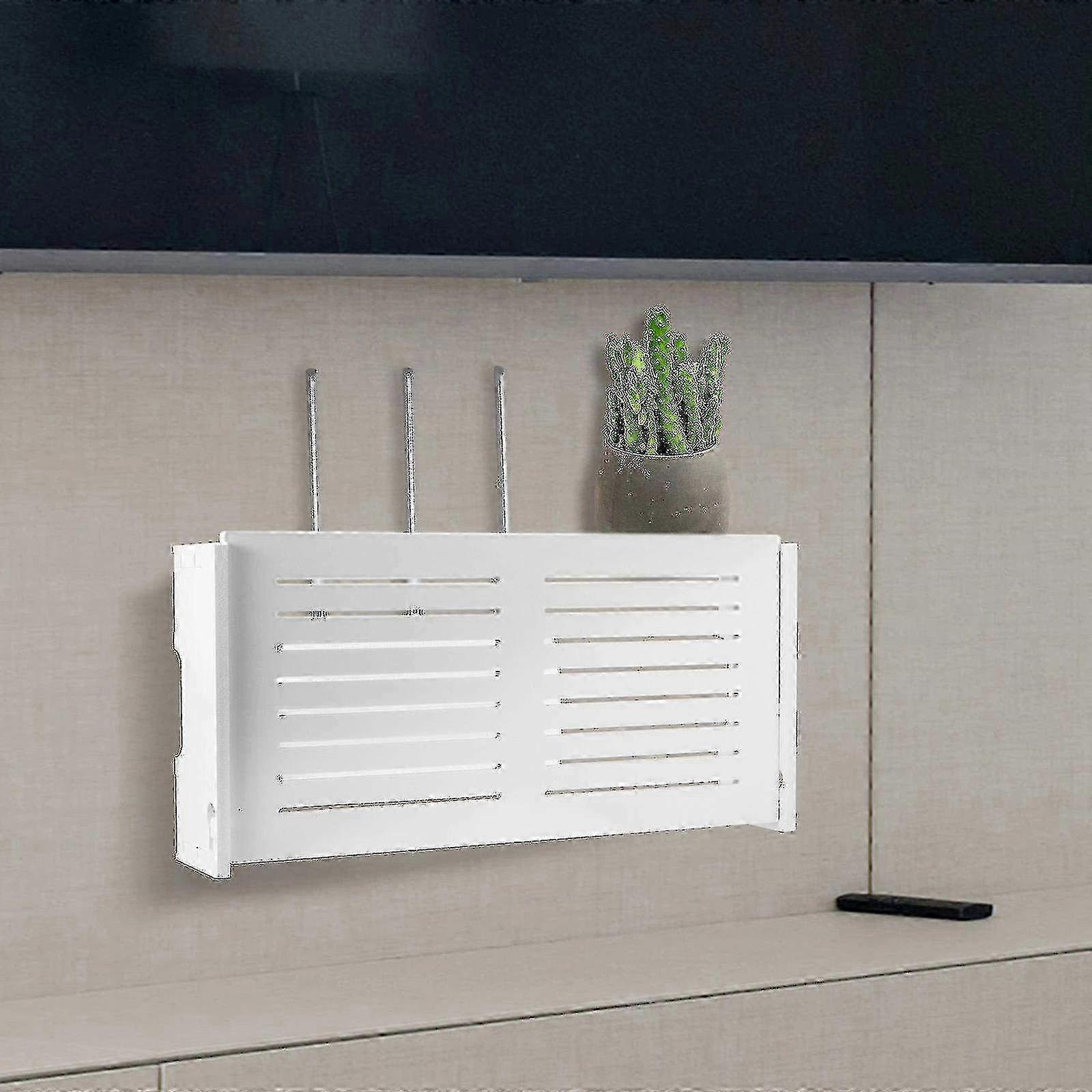 Wall Mounted WiFi Router Storage Box - Wireless Panel Shelf for Home Decor and Organization
