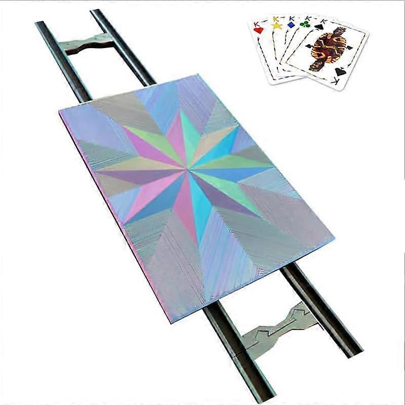 Game Glider for Cards Portable Card Game Accessories with Multicolored Rails, Innovative Party Game Tool for Smooth Card Play (B)