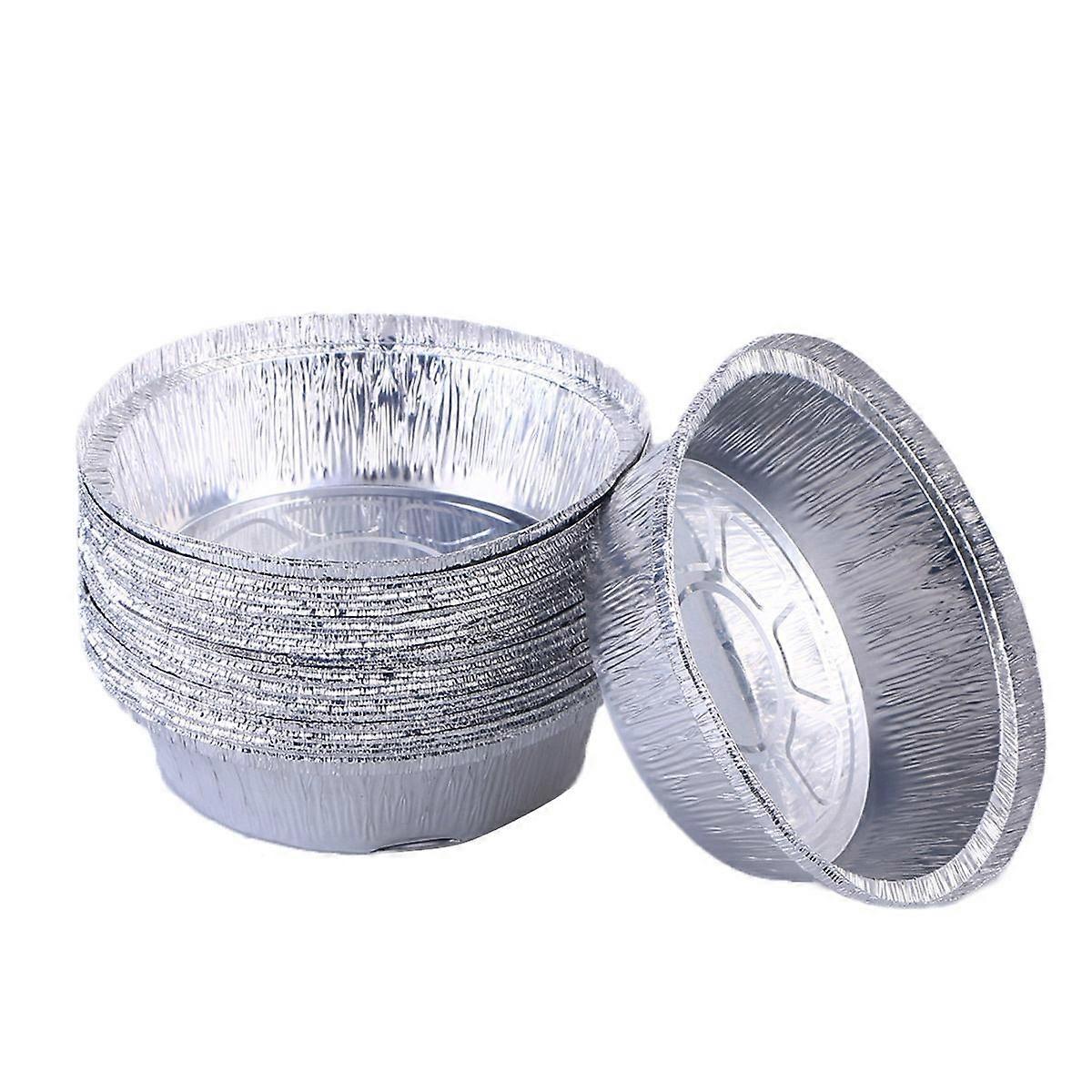 Heavy Duty Foil Pans Baking and Reheating for Cooks Cakes Meats 6 Inch 10Set
