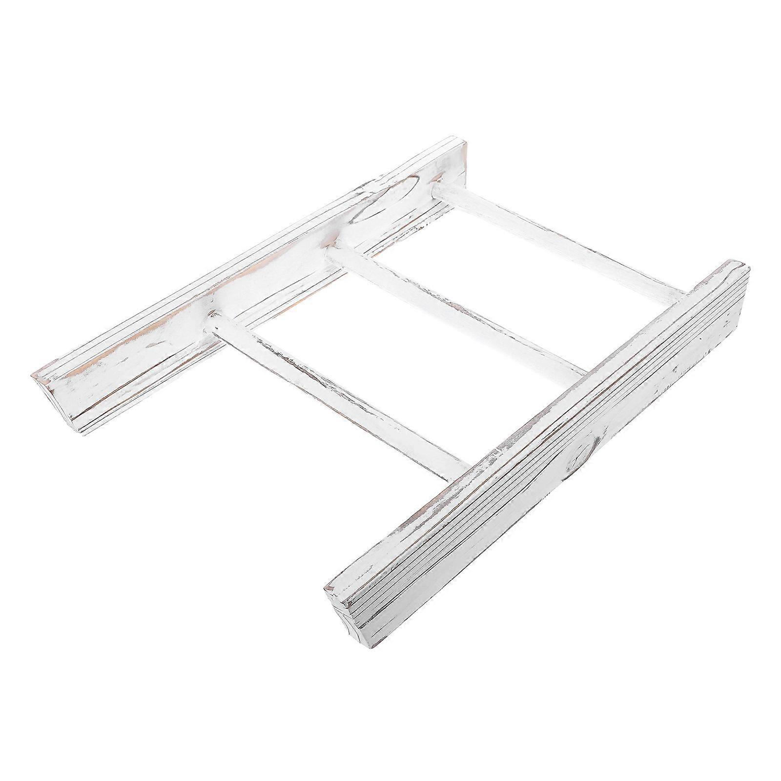 Mini Towel Rack Ladder for Kitchen Counter with Rustic Farmhouse Decor