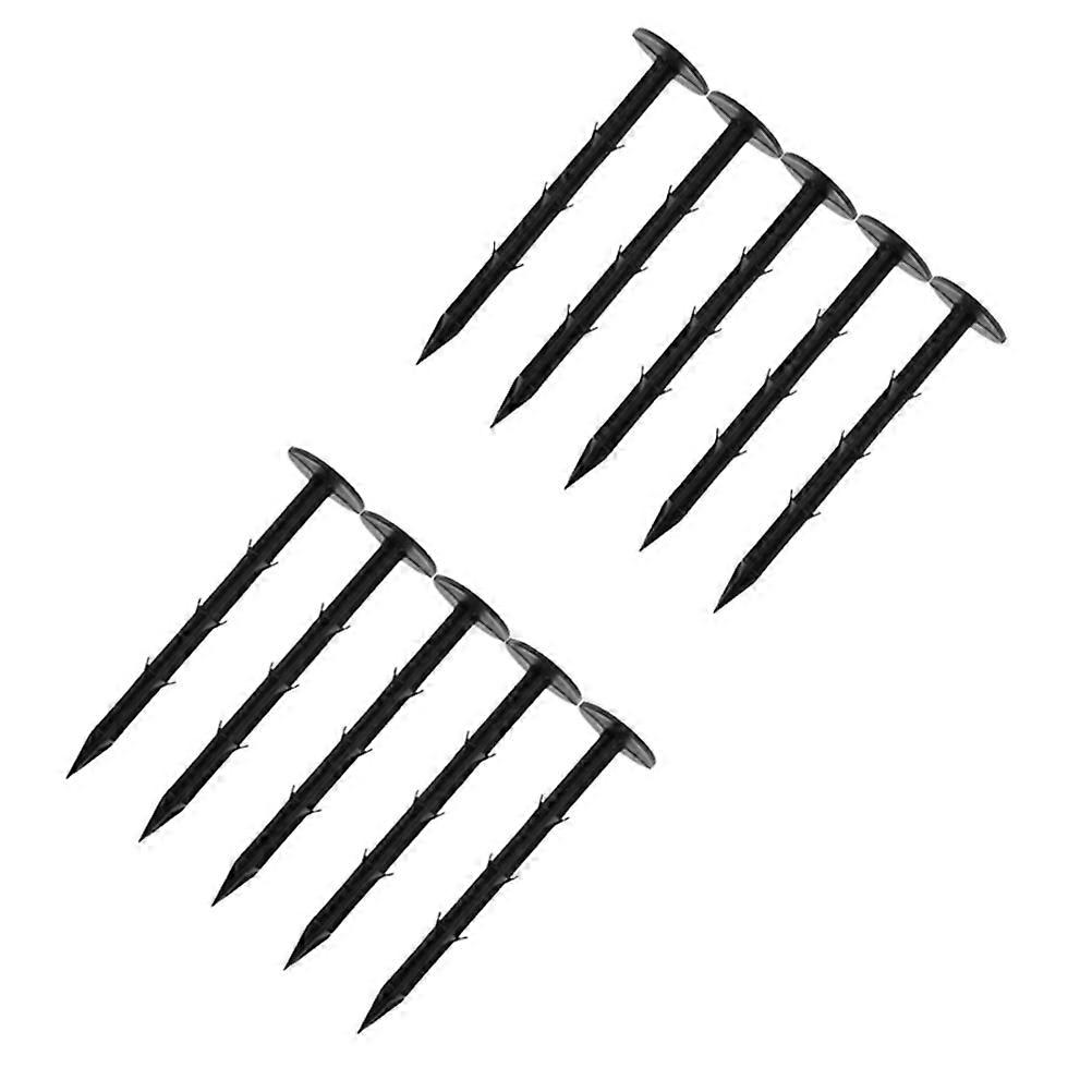 Heavy Duty PP Garden Stakes for Camping and Gardening Black Color 10 .87 Inches