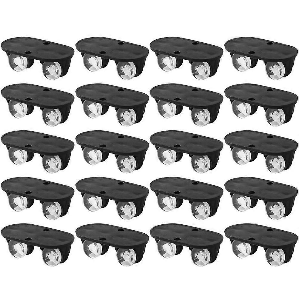 Casters Wheels Non Swivel Mini Self Adhesive For Art Crafts Home Use Abs Material 20Pcs