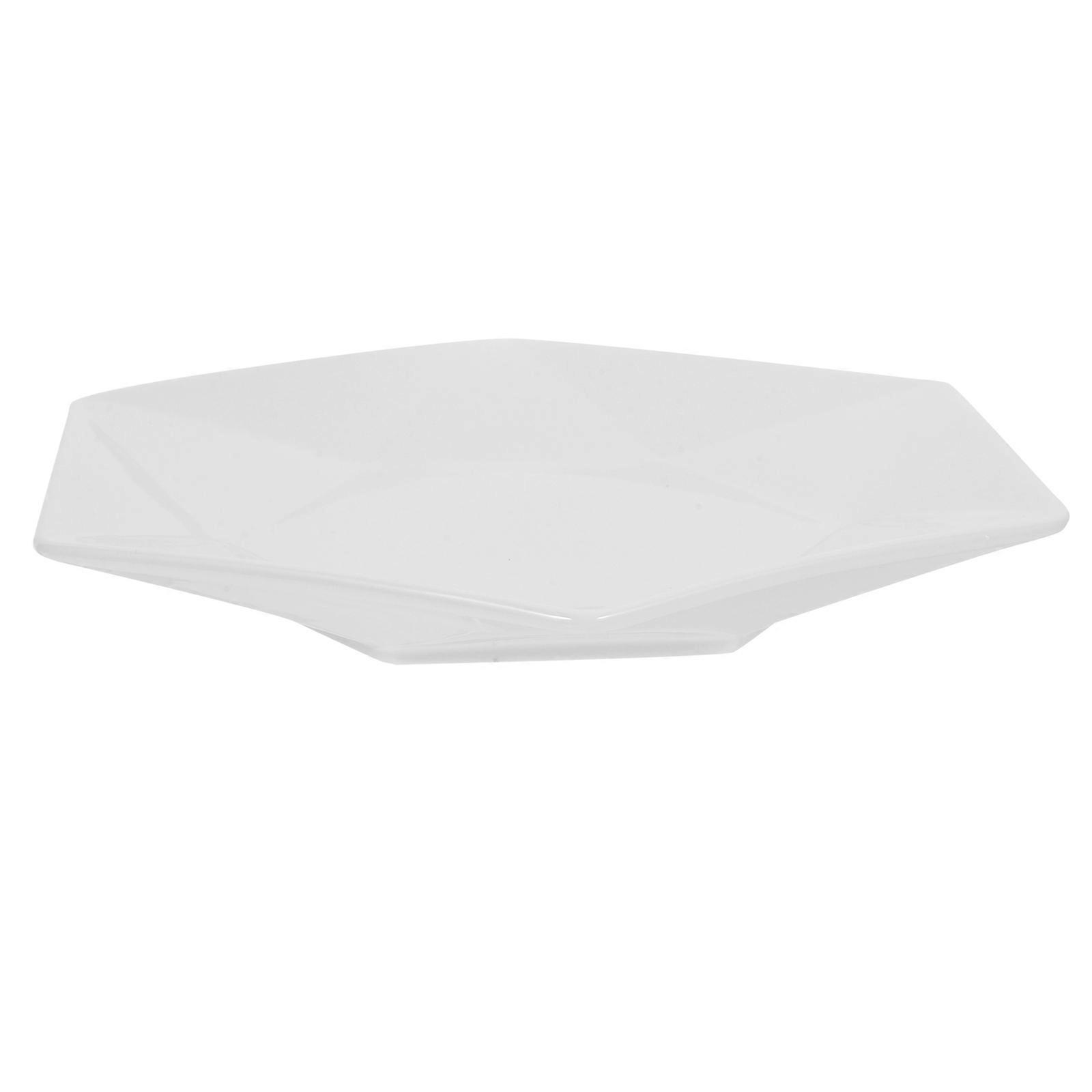 Dessert Plates Porcelain Geometric Shape Design Ceramic Decorative Plate For Hosts And Hostesses 1Pcs