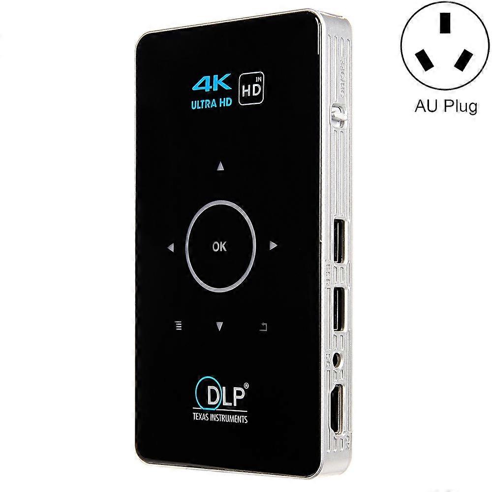 HD Mini Projector， AU Plug (Black) AU Plug (Black)