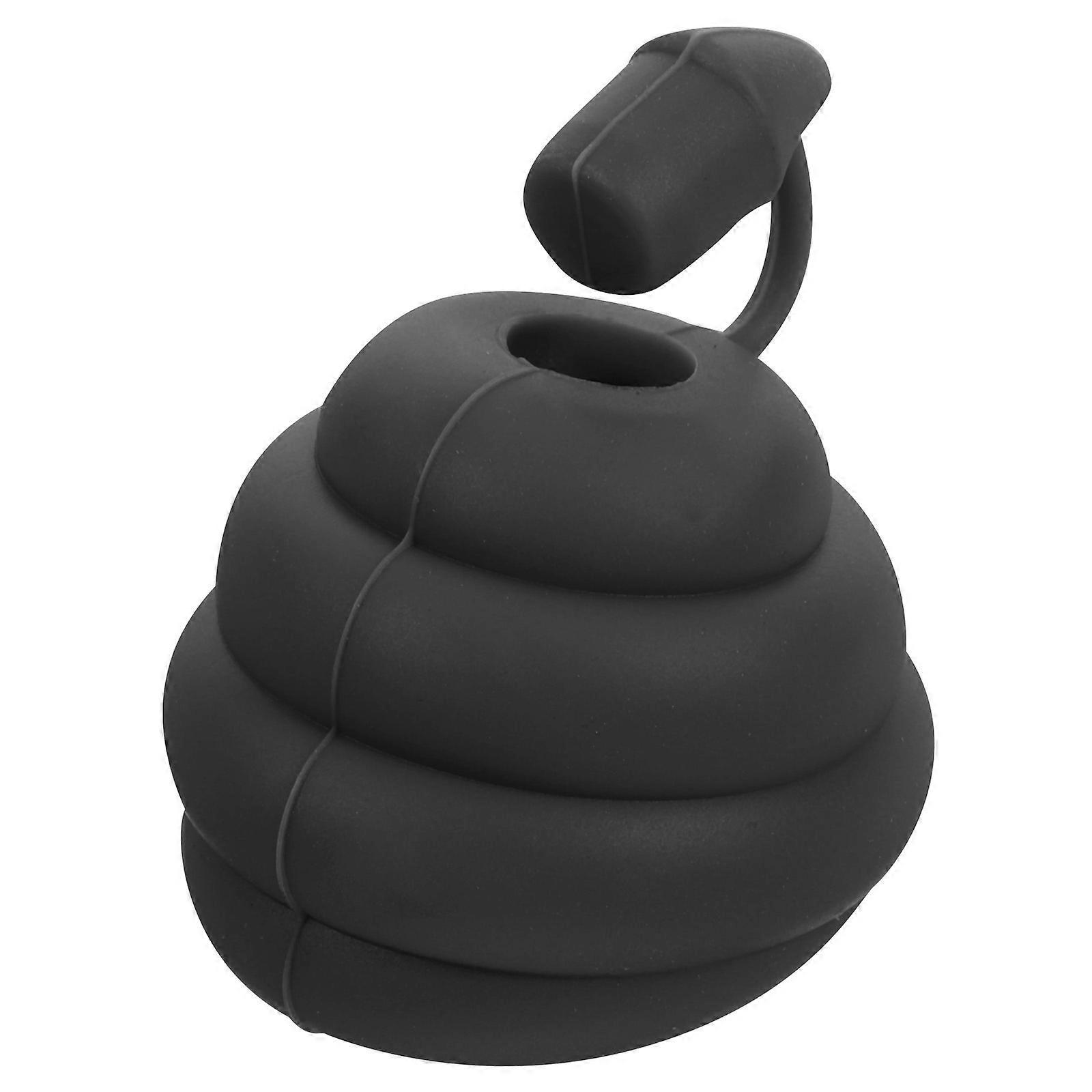 Funny Toothpaste Dispenser Black Silicone Cover for Home Use Ensuring Even Paste Distribution